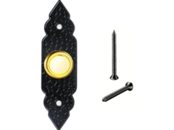 Campainha com Fio em Zinco Light League, resistente às intempéries, para entrada de casa, porta da frente e garagem.