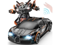 Carrinho um Presente Interativo para Pais e Filhosd829 32cm Laranja preto Bugatti Dual form Versão Tripla Elétrica CHENNNLS