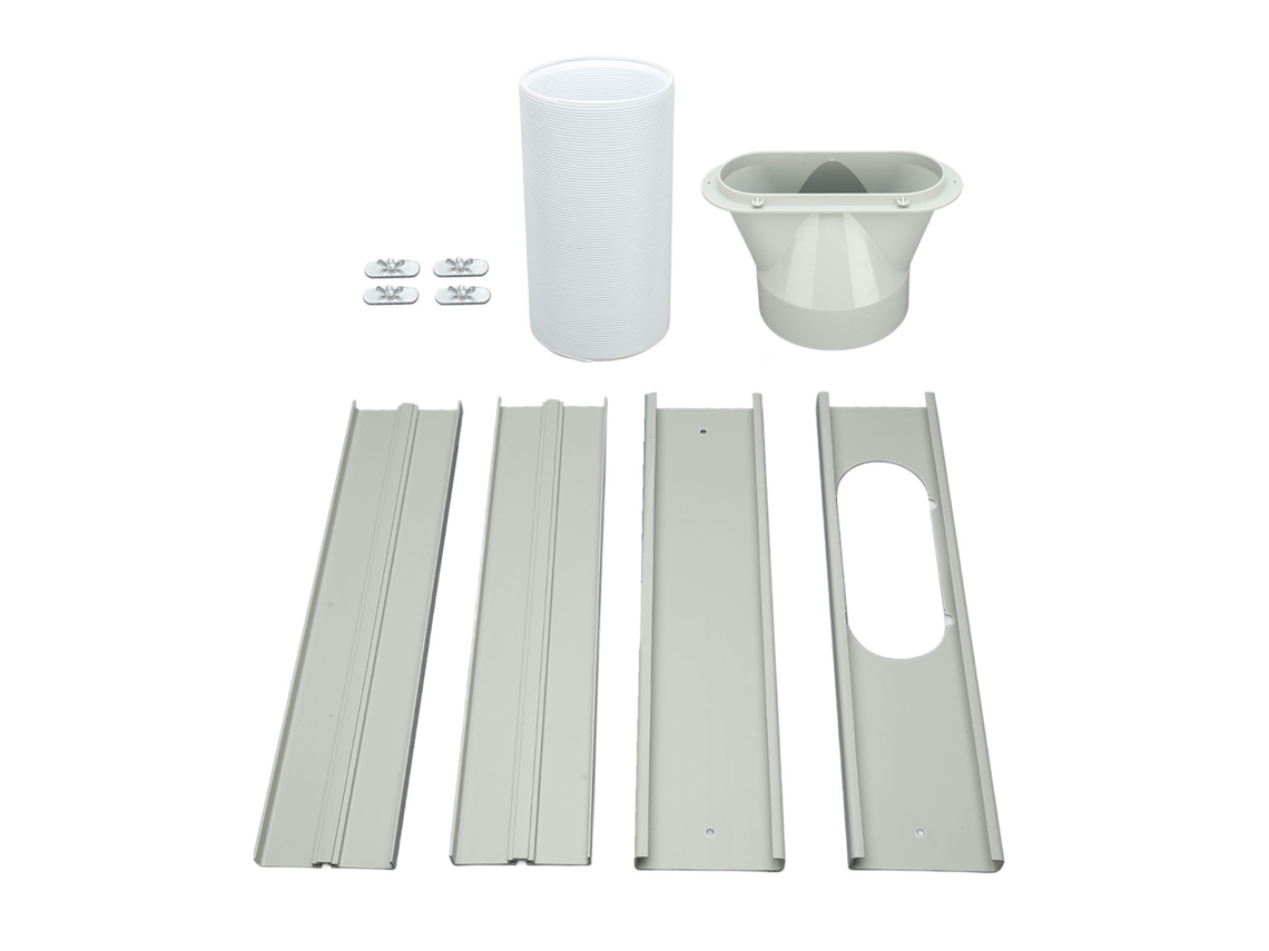 Kit de Ventilação para Painel de Ar Condicionado Portátil (Conjunto de Painel de Ventilação Universal Ajustável e Longo)