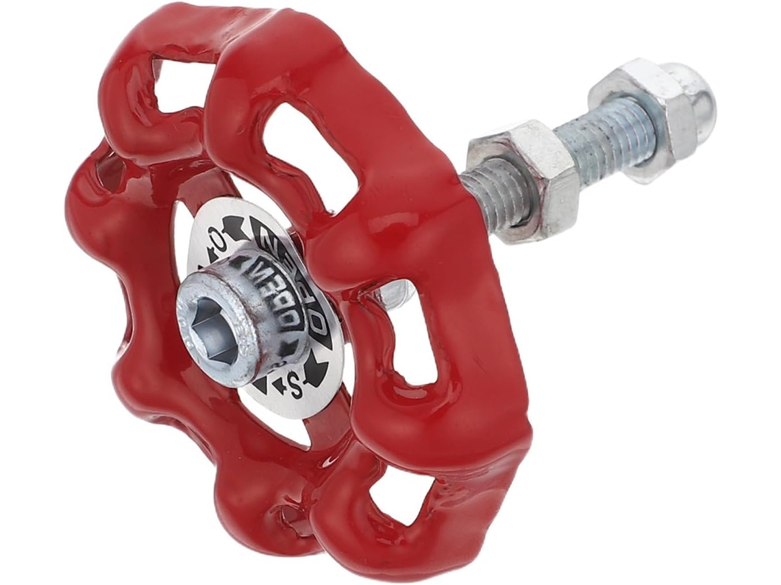 Puxador De Gaveta Baluue Industrial Em Formato Disco Vermelho, Com Manuseio Confortável E Fácil Instalação