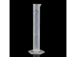 Proveta Graduada, Material De Laboratório Em Polipropileno Transparente Blue Line Para Fácil Enchimento E Vazamento, Equipamento Para Sala De Aula De