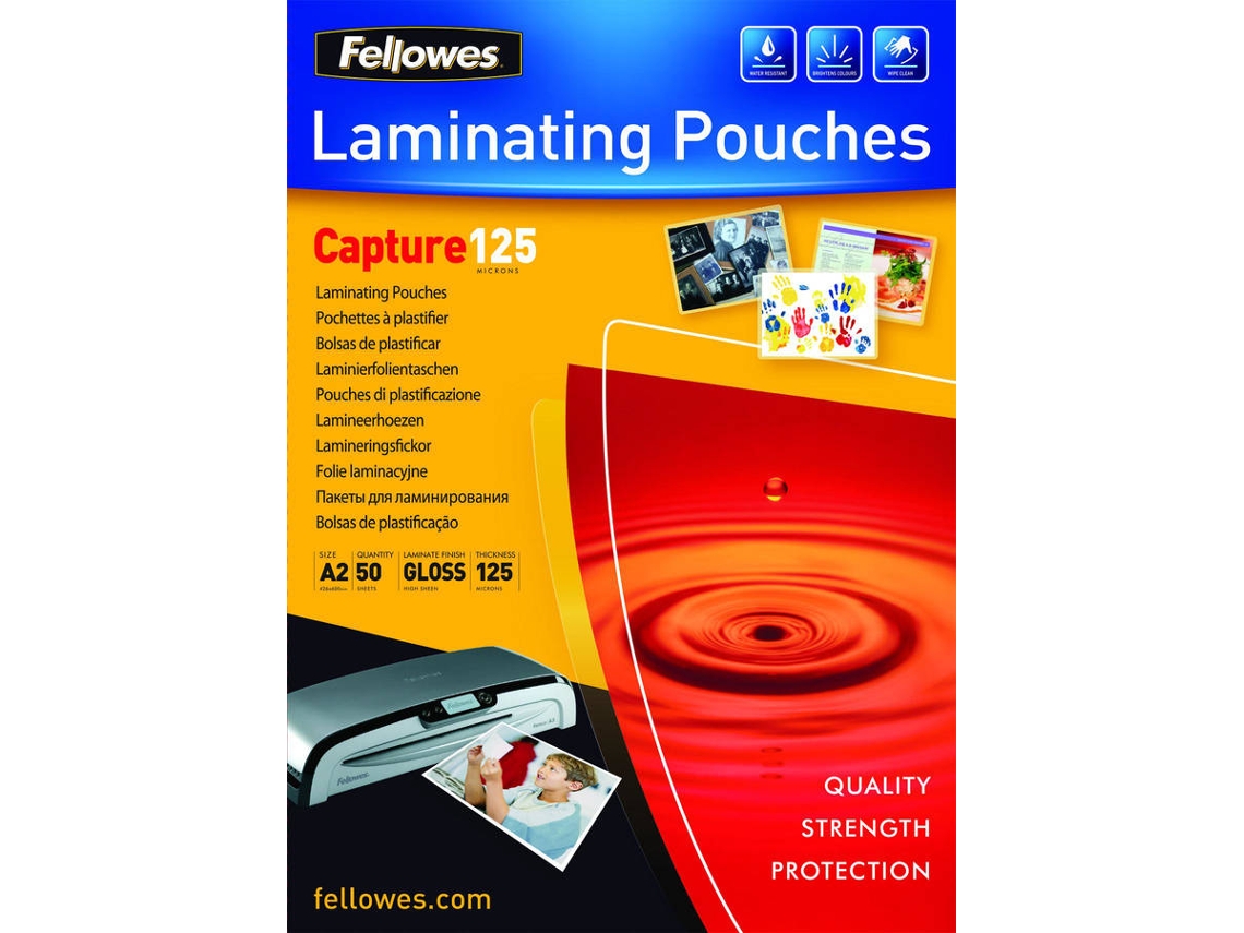 Bolsas de Plastificação FELLOWES 5309302 Transparente (50 un - A2)