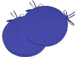 Conjunto De 1 2 4 Almofadas Redondas Para Cadeira Exterior, 30 35 40 45cm, Antiderrapantes E Impermeáveis, Com Tiras