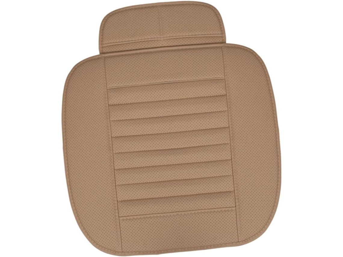 Almofada de bambu para assento de carro com revestimento vegetal, termorreguladora, baixo custo.