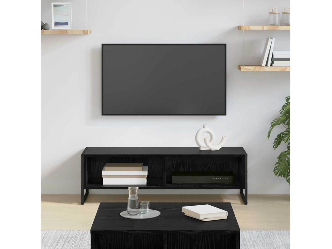 Vidaxl Gabinete Para Tv 100 X 36,5 X 30,5 Cm Carvalho Preto