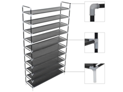 Shoe Rack, Shoe Racks Vidaxl Preto Tecido (100 X 29.5 X 170 Cm)