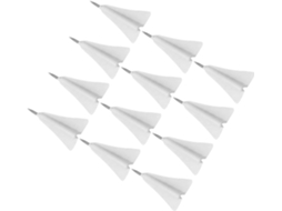 Tachinhas Pequenas Em Formato De Avião Papel Blanco Da Kichvoe, Feitas De Abs E Aço, Versáteis E Portáteis, Pacote Com