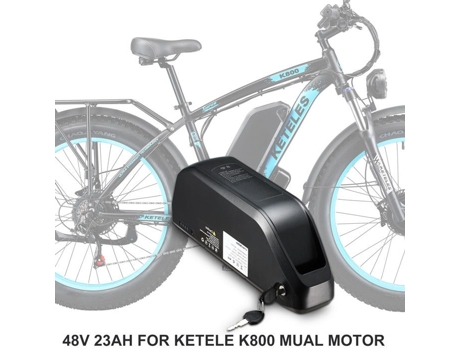 Bateria De Bicicleta Elétrica Keteles 23ah, Compatível Com K800/k800pro/xf4000, Bateria Original
