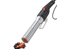Escova rotativa para grelha, 90 minutos, aço inox, preta AQUAFORGE