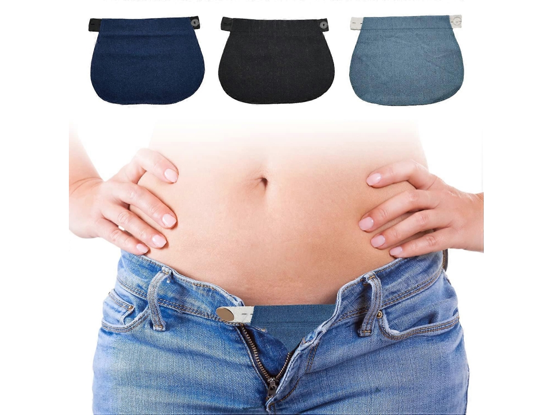 Cinto Extensor Ajustável, Cinto Extensor Elástico Para Calças, Cinto Extensor Para Gestantes, Cinto Jeans De 4 Peças Nostalgia88