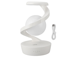 Lâmpada de Mesa moderna espiral 3D levitação com carregamento sem fio LED para quarto e escritório com S/MARCA