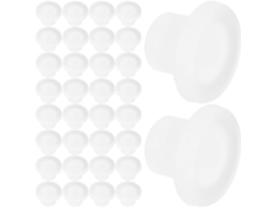 Nuobesty 100 Peças De Tampões Silicone Transparentes 30mm, Tampas Redondas De Plástico Macio Para Parafusos, Prateleiras