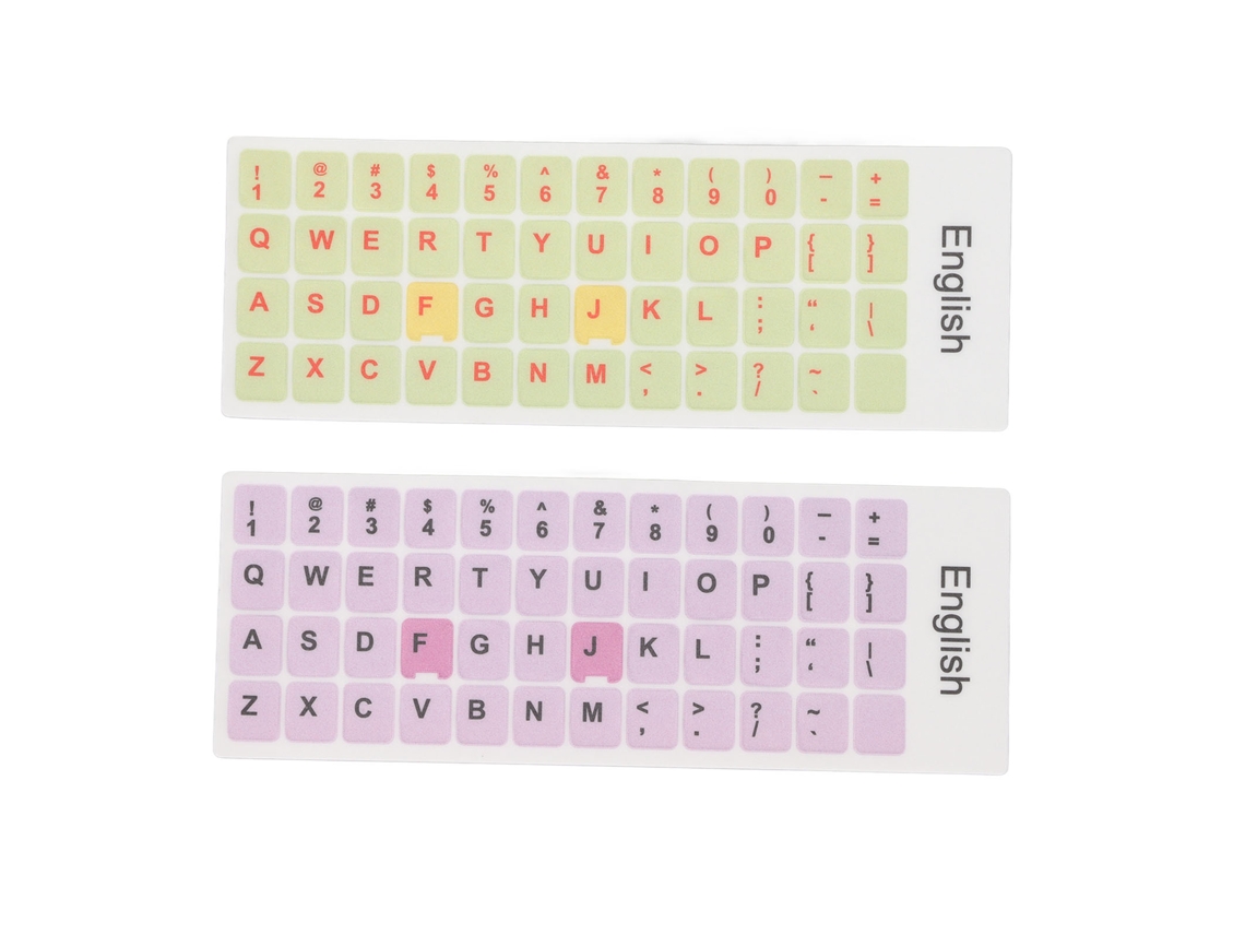 Adesivos de Teclado LAXISCREED À Prova de Poeira e Água Multicoloridos em Inglês
