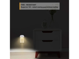Luz Noturna Led Luz Noturna Branca Quente Sensor Do Anoitecer Ao Amanhecer Quarto Casa De Banho Cozinha Corredor Escadas Eficiência Bestvite