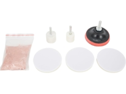 - Kit De Polimento Feltro Para Vidros (8 Peças, Prático Adaptador M10