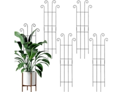 Treliça Externa para Plantas Trepadeiras 4 Suportes Decorativos Ajustáveis, 81 Cm de Altura Suporte para Plantas CHABERLU