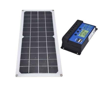 Kit de painel solar GOTOTOP Conjunto de painel solar de 10 W com ventilador de exaustão de controlador 10A para bateria GOTOTOP