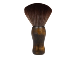 Pincel De Fibra Com Cabo De Madeira Para Corte De Cabelo Profissional