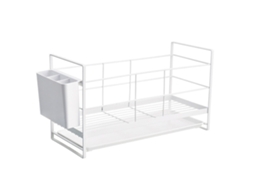 Rack de Drenagem de Utensílios de Cozinha de Metal para Pratos Colheres S/MARCA