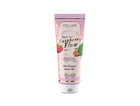 Máscara Facial Hidratante Vegebar Raspberry Flow, 100ml Vollare