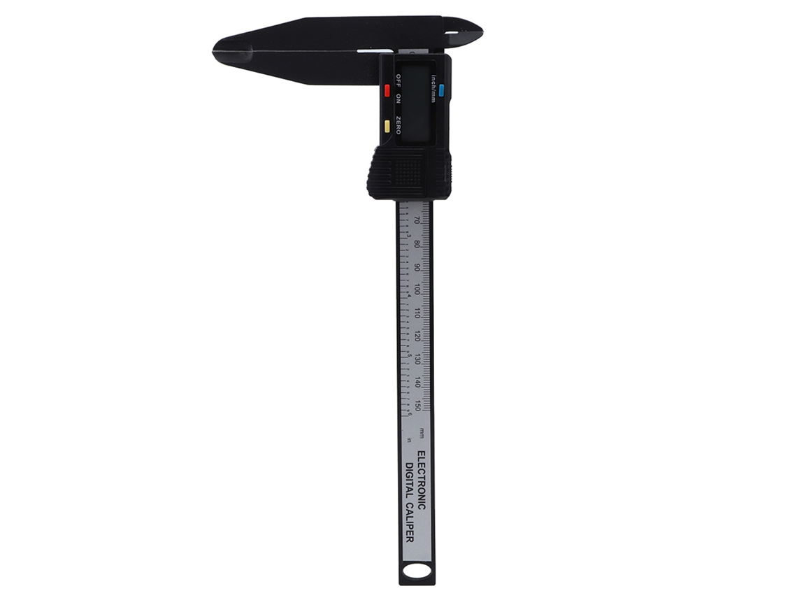 Paquímetro digital eletrônico de 150 mm/300 mm com régua de carbono e ferramenta de medição de mandíbula longa
