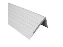 Perfil De Borda De Escada Quest Pvc 50x24 Mm, Antiderrapante, Cinzento, 150 Cm