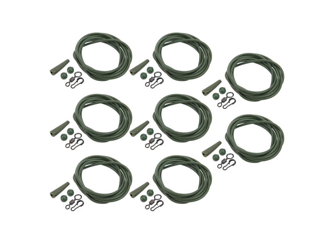 Acessórios Pesca Carpa Silicone Verde 8pcs