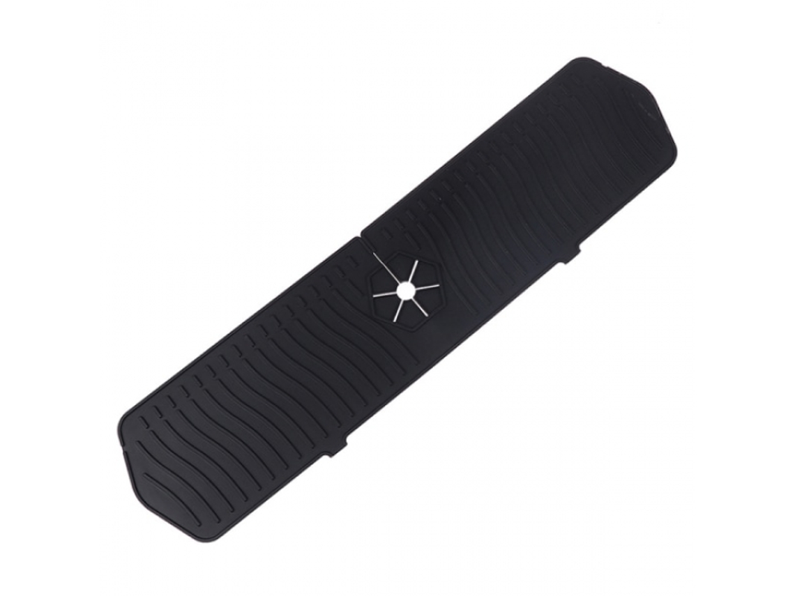 Tapete de Silicone para Torneira, Coletor de Água, Preto BRILVIBERA