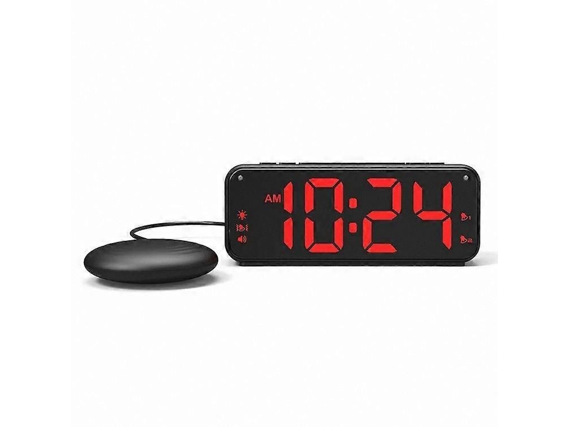 Despertador Vibratório Para Quem Tem Sono Pesado Ou Deficiência Auditiva, Visor Digital, Função De Alerta Sonoro.