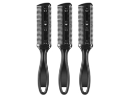 Ferramenta Diy Para Cortar Cabelo Com Pente De Aço Inoxidável, Lâminas De Fácil Substituição Para Corte E Modelagem Profissional, Corte Lateral Duplo