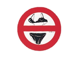 Lalizas Sticker No Swimsuits