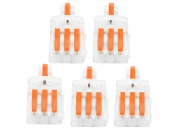 20pcs Conector De Fio Spl Tipo T, 1 Entrada 3 Saídas, Prensa, Terminal Para Condutor (laranja)