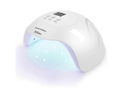 Lâmpada de Unha Led Uv Profissional Secadora de Unhas X7 para Esmalte em Gel Lâmpada Led para Unhas em Gel 3 Temporizadores Branca NOSTALGIA88