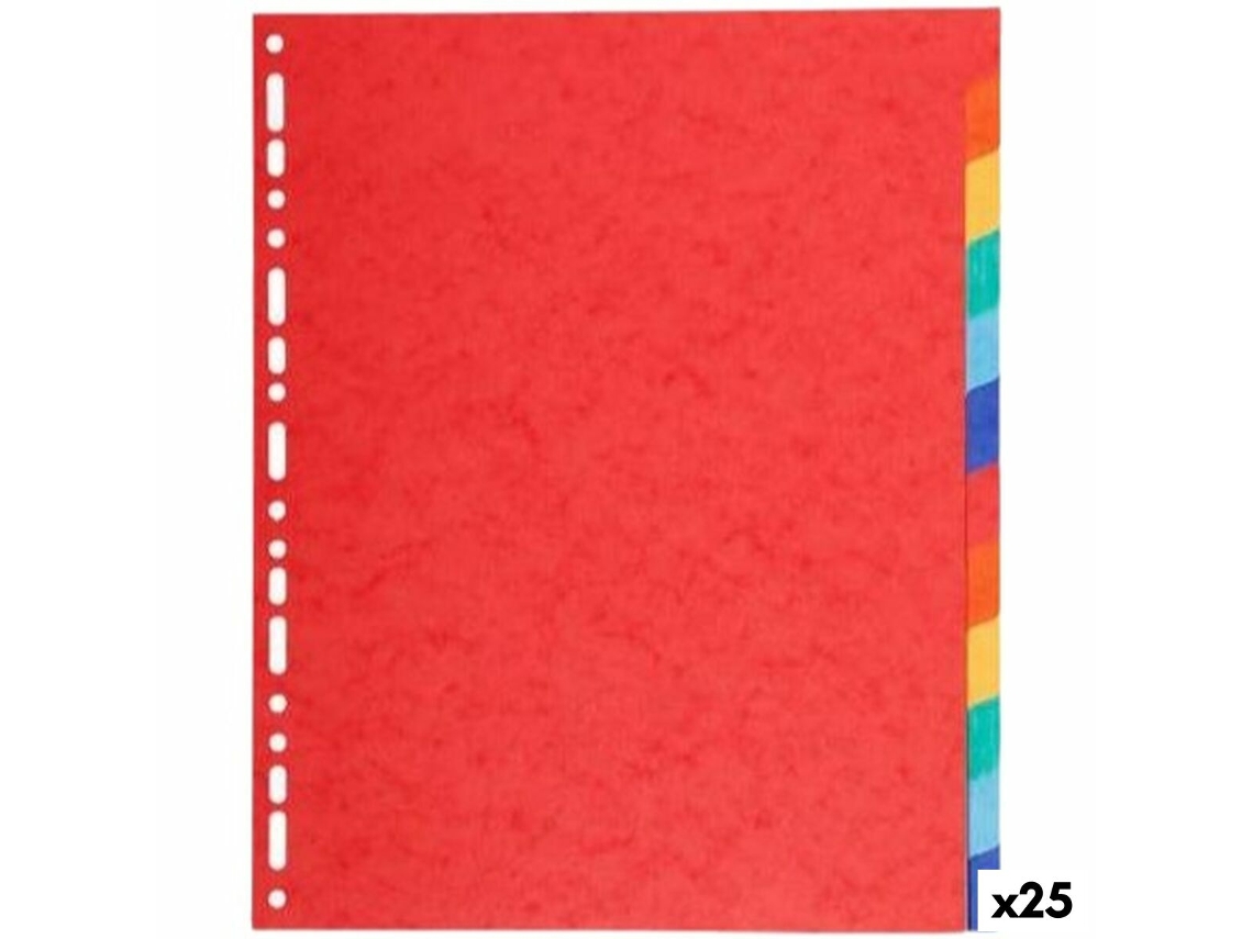 Espaçadores Exacompta Maxi Multicolor A4 12 Folhas (25 Unidades)