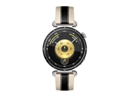 Bracelete para Huawei Watch Gt 6 Couro Genuíno Emendado Preto e Branco XIAOMOYU (41mm)
