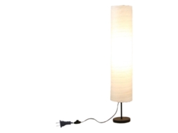 Abajur de chão moderno de papel xuan com interruptor pedal para sala e quarto us plug S/MARCA