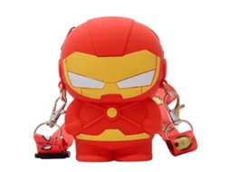 Carteira de Moedas Infantil Cute Silicone Forma Tridimensional Desenho Animado com Corda