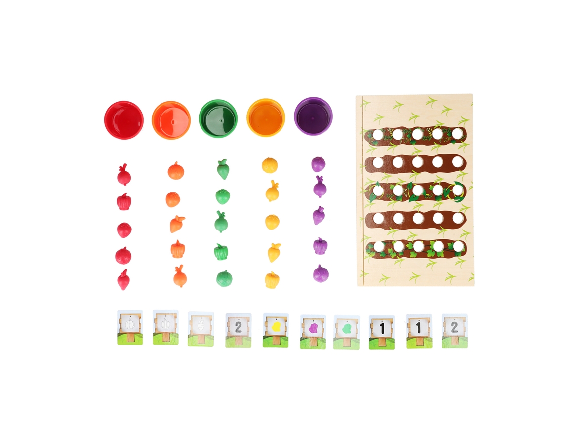 Mali brinquedo Educativo de Frutas e Legumes para Crianças com Reconhecimento de Cores e Classificação