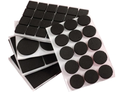 Veemoon Conjunto De 8-protetores Pés Cadeira Em Eva Preto Para Móveis, Proteção Para Piso, Resistentes Ao Desgaste E