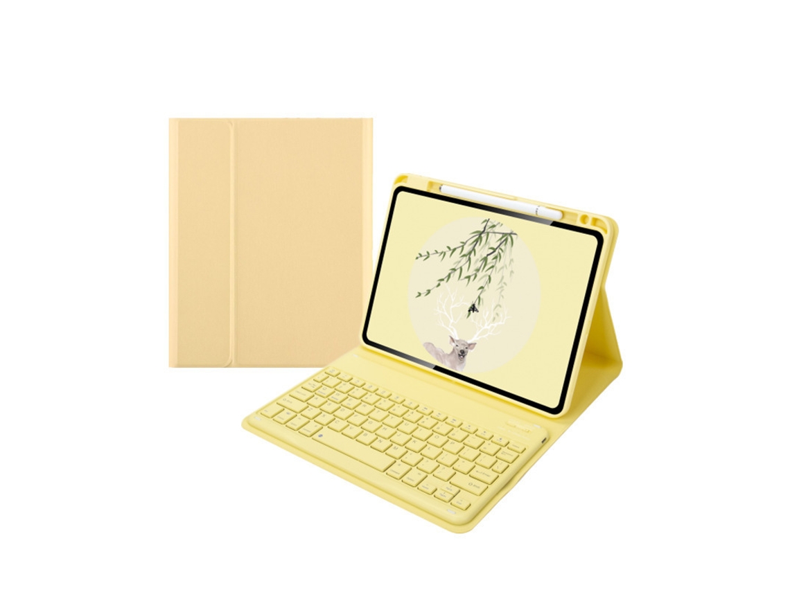 Capa Com Teclado Para Ipad Pro13 Polegadas,com Teclado Magnético (amarelo) Cuich (2024)