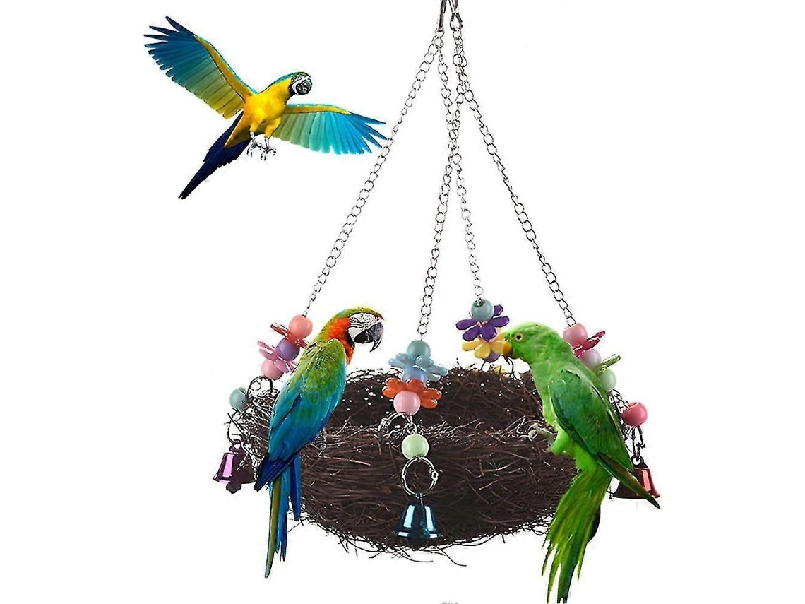 Conjunto de 5 bolas de rattan AQUAFORGE, para forrageamento de papagaios