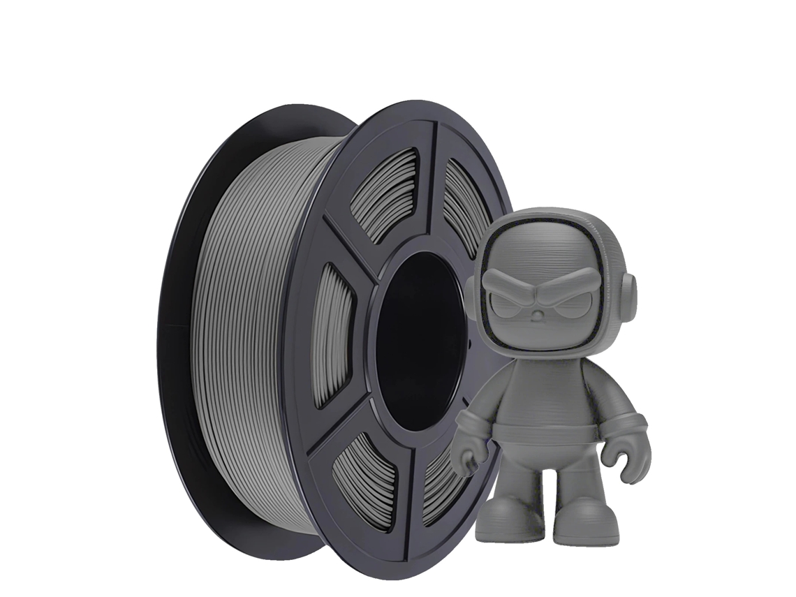 Filamento Para Impressora 3d, 1,75 Mm De Diâmetro, Material Pla, Várias Cores, Cinza Fosco Slowmoose