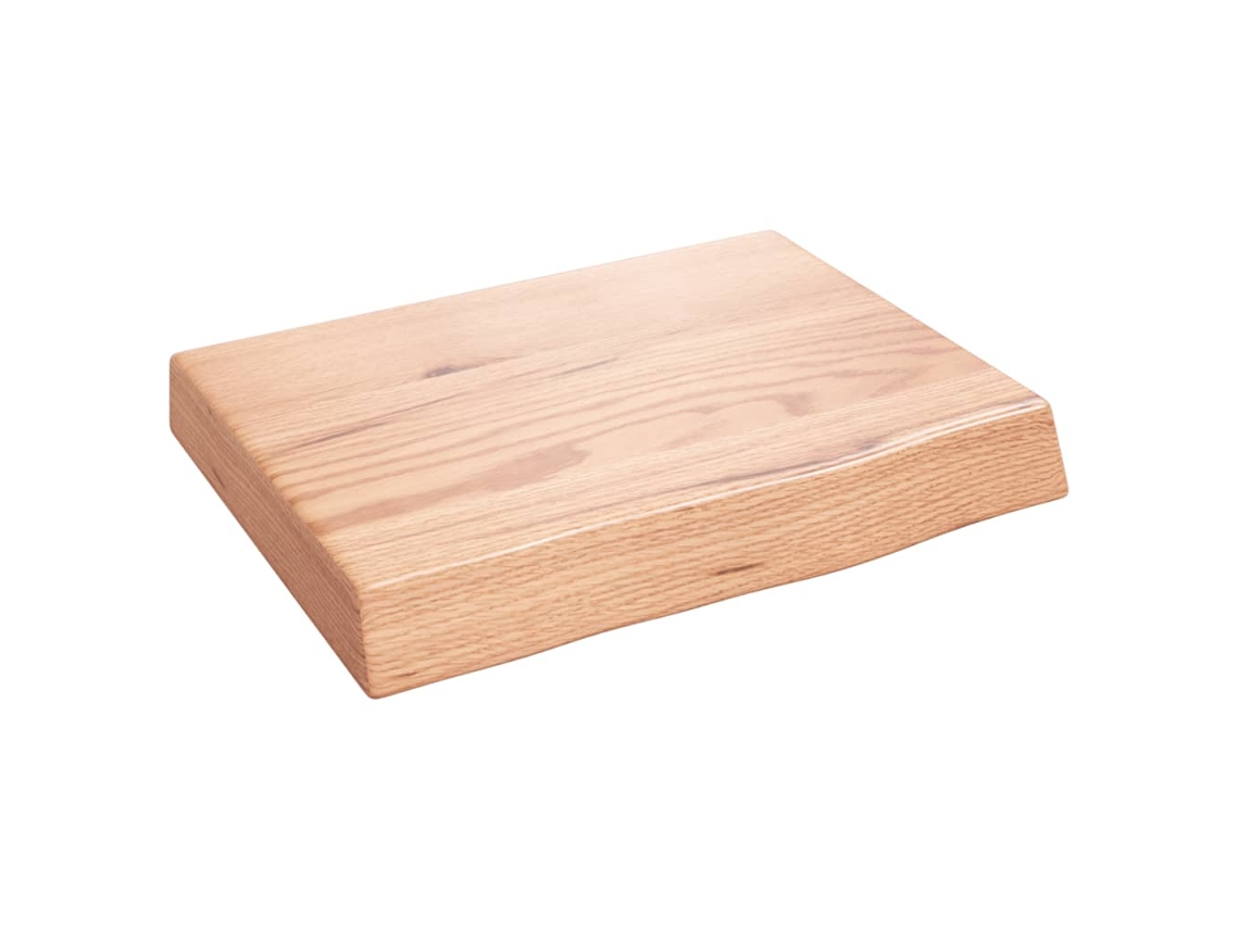 Bathroom Countertop, Bathroom Countertops Vidaxl Marrom Madeira De Carvalho (40 X 30 X 6 Cm)