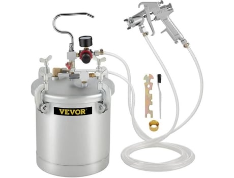 Vevor Pistol De Pintura De Pulverização 10l Pulverizador De Pintura De Alta Pressão Reservatório De Pintura Com Bico 1,5 Mm30 Sss