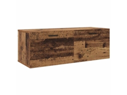 Conjunto 1 Armário De Parede Vidaxl Castanho Derivados De Madeira (100 X 36,5 X 35 Cm)
