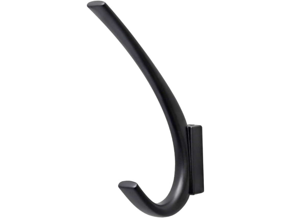 Gancho De Parede Multifuncional Healifty Em Liga Zinco Preto Para Toalhas E Roupas, Ideal Para Economizar Espaço No