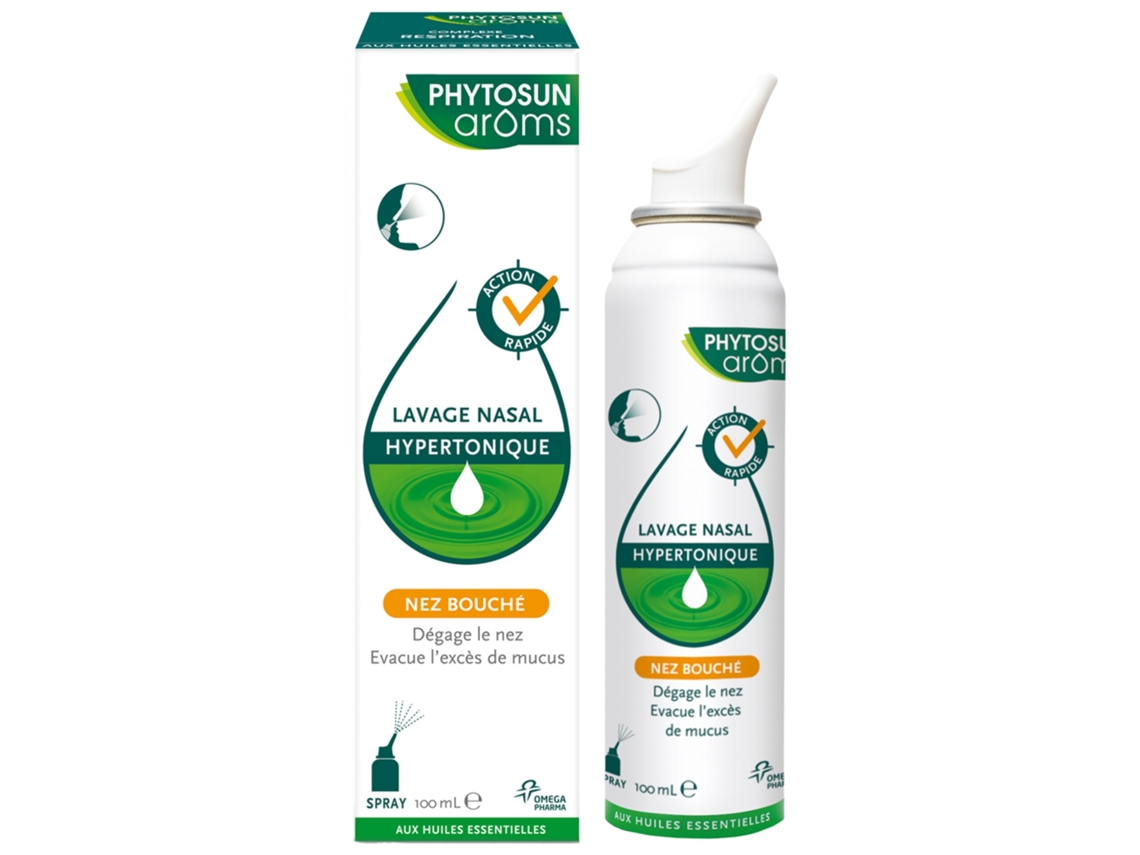 Spray nasal hipertônico fechado para nariz 100 ml PHYTOSUN ARÔMS