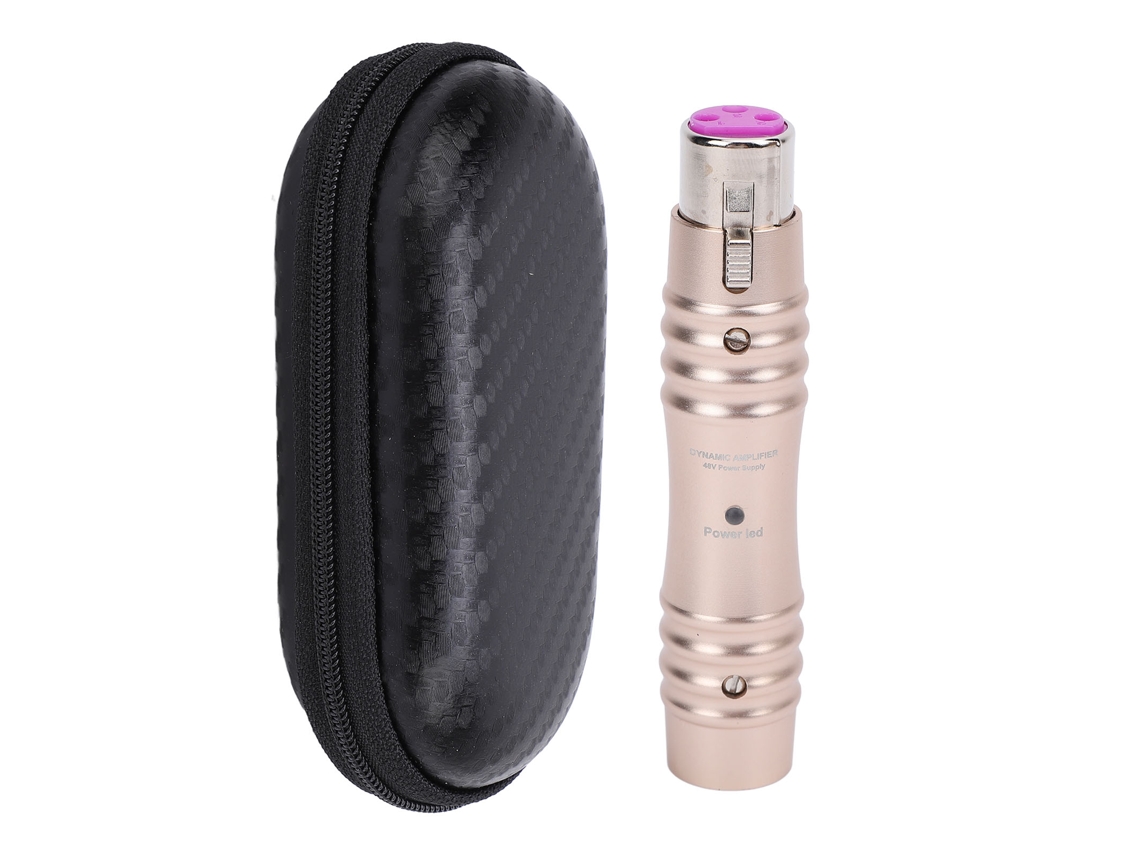 Aetheria pré amplificador de Microfone Dinâmico Profissional 48v Xlr com Redução de Ruído para Mixer e Karaoke