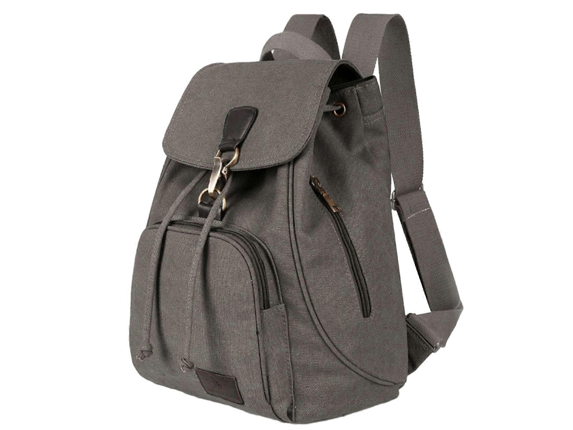 Mochila Feminina Multifuncional De Grande Capacidade, Ideal Para Escola, Compras E Atividades Ao Ar Livre, Na Cor Cinza.
