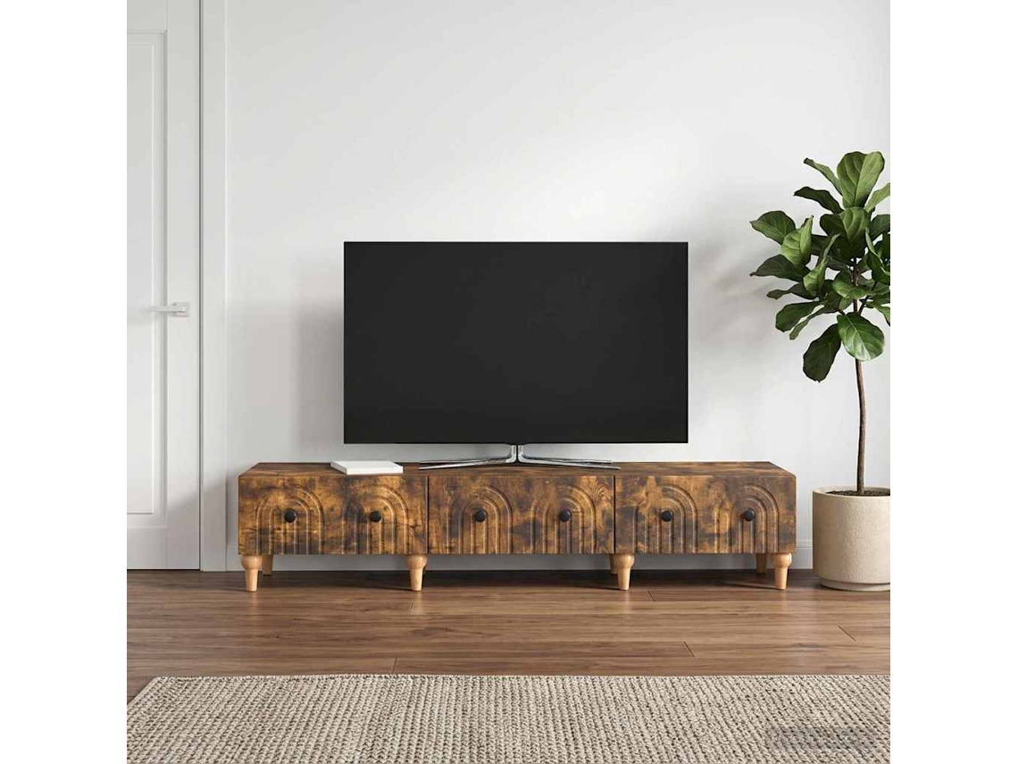 Vidaxl Gabinete Para Tv Com Gaveta Carvalho Fumado 147 X 34,5 X 30 Cm